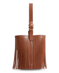 Trademark Small Fringe Leather Bucket Bag