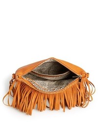 Sole Society Rose Fringe Faux Leather Convertible Crossbody Bag