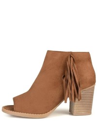 Journee Collection Bootie With Fringe