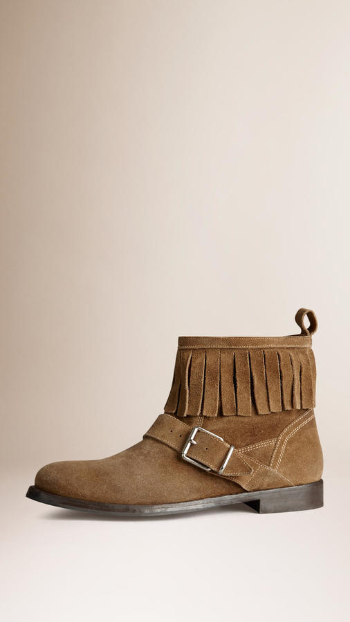 burberry suede ankle boots
