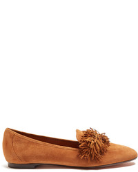 Aquazzura Wild Thing Fringed Suede Loafers