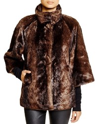 T Tahari Chubby Faux Fur Coat