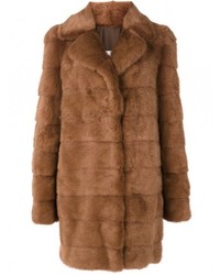 Yves Salomon Full Collar Mink Fur Coat