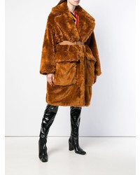 N°21 N21 Faux Fur Long Coat