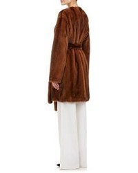 The Row Narston Fur Coat Brown