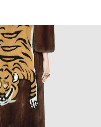 Gucci Tiger Intarsia Mink Coat