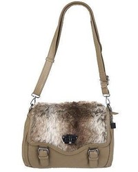Kooba V Couture By Nappa Shoulder Bag With Faux Fur Detail