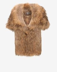 Yves Salomon Hooded Raccoon Fur Vest