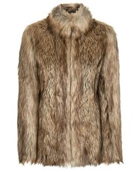 Topshop Kate Faux Fur Coat