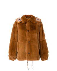 Marni Rabbit Fur Hooded Coat