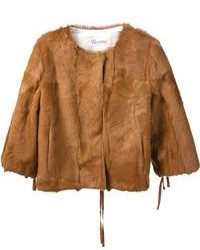 RED Valentino Cropped Fur Jacket