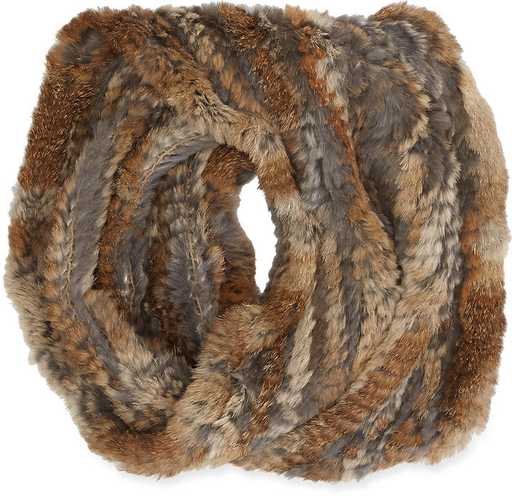 TRILOGY RABBIT-FUR SCARF FROM NEIMAN MARCUS, CAMEL - clothing & accessories  - by owner - apparel sale - craigslist