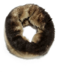 Rial Altitudes Brown Faux Fur Infinity Scarf