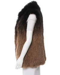 Belle Fare Knitted Fox Fur Vest