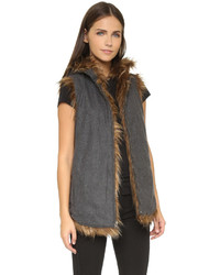 6 Shore Road By Pooja Hopi Reversible Faux Fur Vest