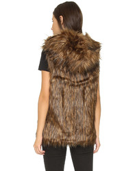 6 Shore Road By Pooja Hopi Reversible Faux Fur Vest