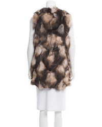 Linda Richards Fox Fur Longline Vest