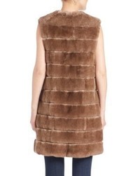 Adrienne Landau Rex Rabbit Fur Vest