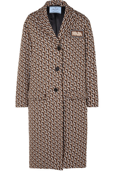 Prada Jacquard Knit Coat, $3,390 | NET-A-PORTER.COM | Lookastic