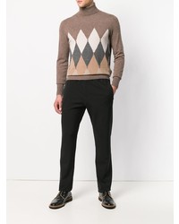 Ballantyne Geometric Turtle Neck Sweater