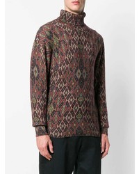 Etro Patterned Roll Neck Jumper