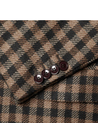 Piombo Mp Di Massimo Unstructured Check Wool Blazer