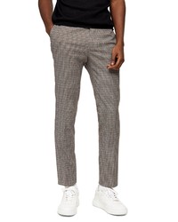 Brown Gingham Chinos