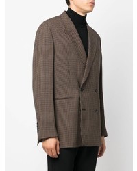 Paul Smith Double Breasted Gingham Check Blazer
