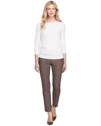 Brooks Brothers Petite Lucia Fit Slim Check Trousers
