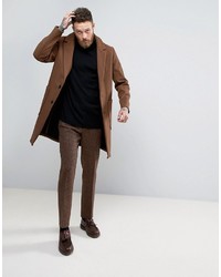 Asos Slim Suit Pants In Harris Tweed Check 100% Wool