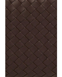 Bottega Veneta Veneta Large Intrecciato Leather Shoulder Bag Dark Brown