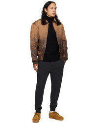 Polo Ralph Lauren Brown Flight Leather Jacket