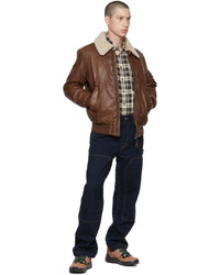 Parajumpers Brown Josh Leather Jacket