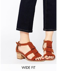 Asos Collection Treasure Wide Fit Heeled Sandals