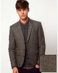 Asos Brand Slim Fit Tweed Blazer