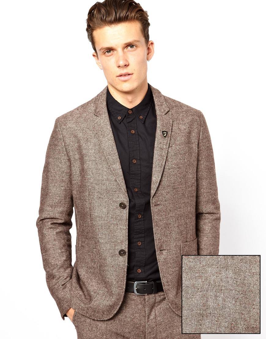 Farah Vintage Blazer In Tweed, $118 | Asos | Lookastic