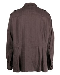 SASQUATCHfabrix. Drawstring Pockets Linen Blend Shirt