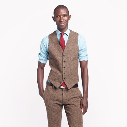 Ludlow Suit Vest In English Tweed, $150 | J.Crew | Lookastic