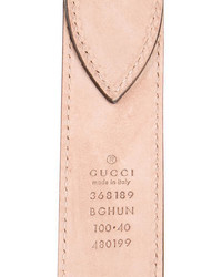 Gucci Striped Leather Belt W Tags