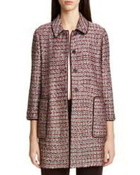 Brown Horizontal Striped Coat
