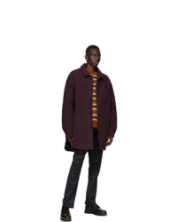 Cmmn Swdn Brown Mohair Striped Sigge Sweater