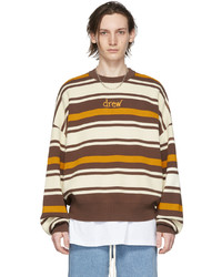 drew house Brown Scribble Sweater