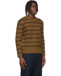 Maison Margiela Khaki Wool Stripe Sweater