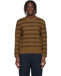 Maison Margiela Khaki Wool Stripe Sweater