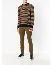 Mauro Grifoni Striped Crew Neck Sweater