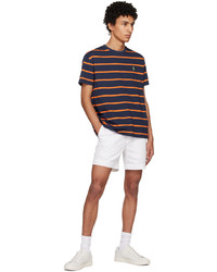 Polo Ralph Lauren Navy Orange Striped T Shirt