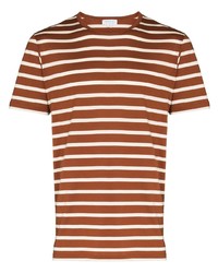 Sunspel Stripe Pattern Cotton T Shirt