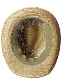 San Diego Hat Company Sgf2020 Seagrass Fedora Hat With Ombre Striped Band Fedora Hats