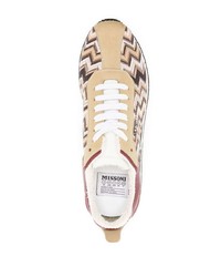 Missoni Striped Lace Up Sneakers