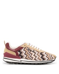 Missoni Striped Lace Up Sneakers